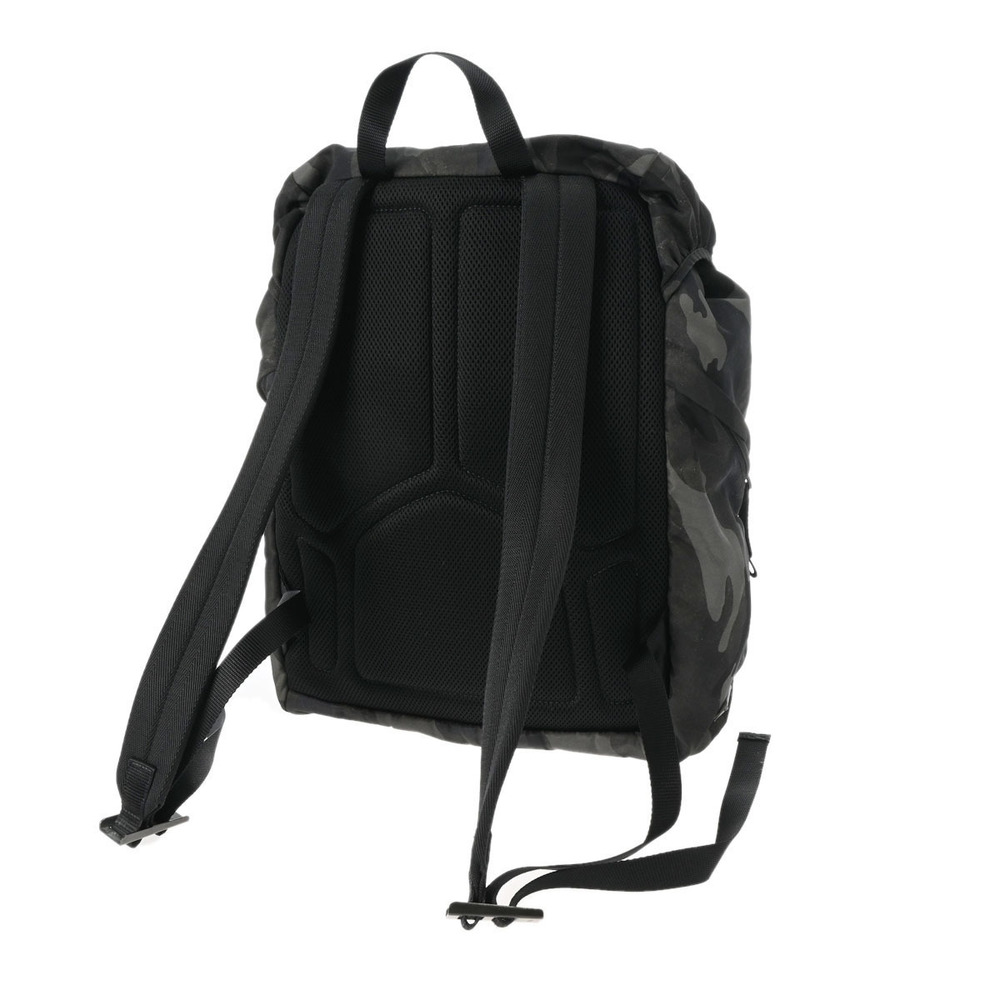 Prada Green Black Camouflage Backpack Khaki Nylon